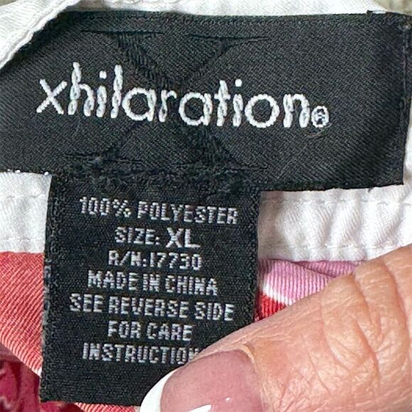 Xhilaration Women's Floral Swim Shorts Red Size XL Beachwear - Picture 5 of 6